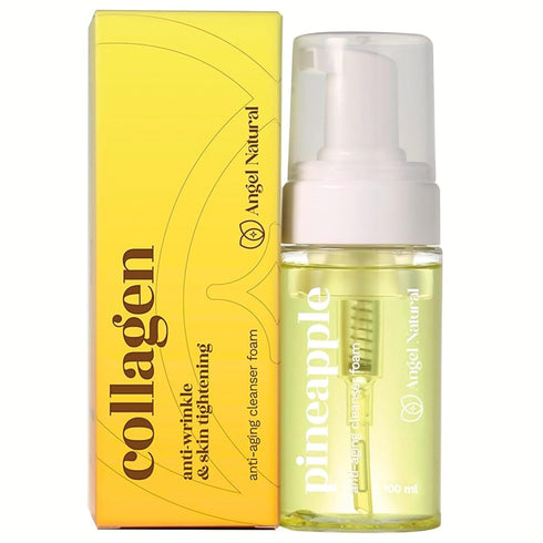 Collagen Face Cleanser Foam, Anti Aging Benefits, Makeup Remover, Rejuvenating and Radiance, Daily Face Wash, Detoxifying Cleanser Foam, Korean Sk...