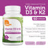 Zahler Vitamin D3 5000 IU K2 - Advanced Vitamin D3 K2 Formula - Bone Density & Calcium Absorption - Kosher Vegetarian MK7 Vitamin K2 D3 Vitamin Su...