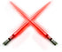 LIGHTSABER CHOPSTICKS LIGHT UP STAR WARS LED Glowing Light Saber Chop Sticks REUSABLE Sushi Lightup Sabers -Removable Handle Dishwasher Safe -Prem...