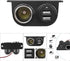 MEIRIYFA Dual USB Cigarette Lighter Socket Power Outlet Car Charger, 3.1A Dual USB + Cigarette Lighter 12/24V Power Adapter Replacement for Vehicl...