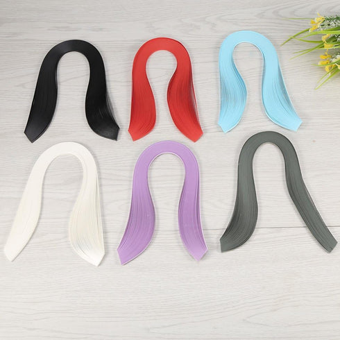 Quilling Paper Strips, 600 Strips Pure Colors 3x39cm Quilling Paper Set Origami Hand Craft Paper(ivory white)...
