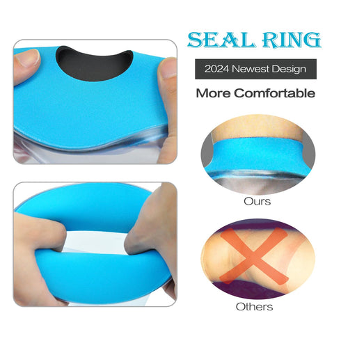 Asunby Knee Cast Cover for Shower Waterproof Bandage Cast covers Protector for Knee Replacement Surgery, Wound, Burns Watertight Protection Reusab...