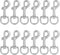 3 Inch Swivel Snap Hooks, 12Pcs Heavy Duty Pet Leash Hooks Swivel Eye Snap Clips for Dog Leash DIY Crafts Project...