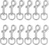 3 Inch Swivel Snap Hooks, 12Pcs Heavy Duty Pet Leash Hooks Swivel Eye Snap Clips for Dog Leash DIY Crafts Project...