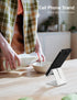 Desktop Cell Phone Stand Holder, Aluminum Solid Portable Universal Desk Stand for iPhone 16 15 14 13 12 11 X 8 7 6 Plus 5 Ipad 2 3 4 Mini Samsung ...