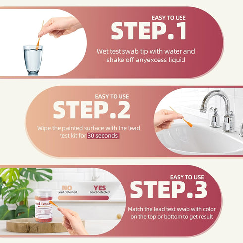Lead Paint Test Kit Swabs - BIHYM Lead Test Kit for Dishes, 80 PCS Lead Check Swabs for Ceramics, Dishes, Toys, Metal, Wood and All Painted Surfac...