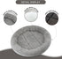 PETLESO Cat Bed for Indoor Cats, Round Cat Bed for Curl Sleep Basic Pet Mat Wahable Bed for Small Puppy Cats Rabbit, Medium...
