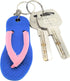 Colorful Flip Flop Keychains (48 Pack) 2.5" Luau Sandal Key Chains. Rubber. Great for Party Favor, Backpack Purse, Luggage, Prizes, Giveaways. (Pa...