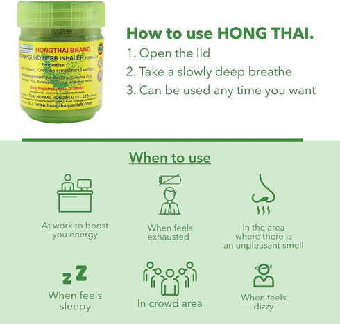 Compound Thai Herb Inhalant 10g (Pack of 2)...