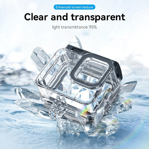 TELESIN Waterproof Case for GoPro Hero 12 Hero 11 Hero 10 Hero 9 Black, Underwater Dive Case Housing Shell Supports 60M/196FT Deep Diving Scuba Sn...
