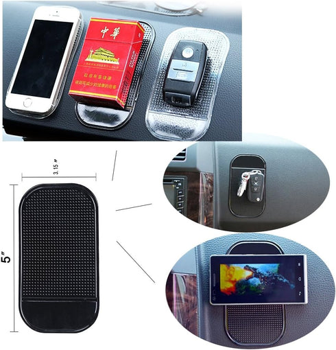 10 Packs Anti-Slip Gel Pads Viaky Fixate Sticky Cell Pads Non-Slip Gel Mat Sticky Auto Gel Holder,Can Stick to Cellphone, Pad, Keys,Glass, Mirrors...