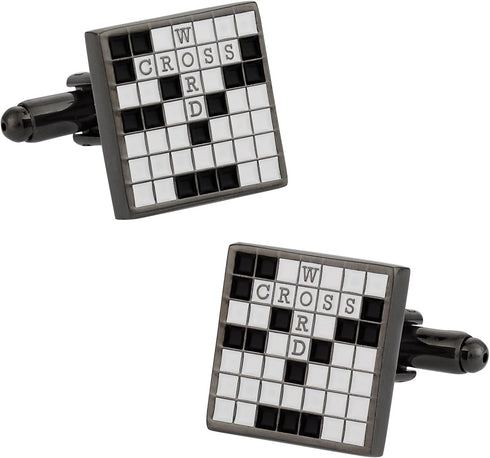 Crossword Puzzle Cufflinks by Cuff-Daddy...