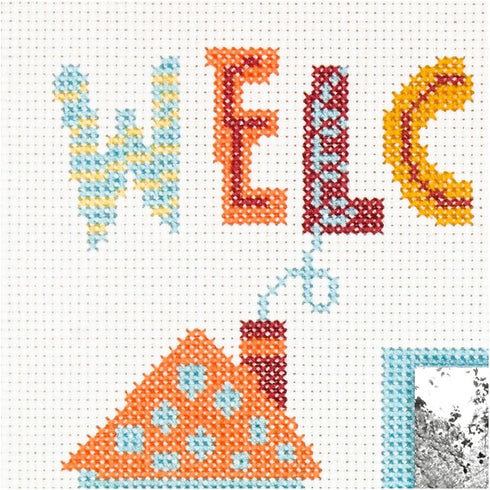 Dimensions 70-35349 Welcome Home Counted Cross Stitch Photo Frame Kit, 8" x 10"...