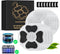 16 Packs Cat Water Fountain Food Grade Replacement Filters & Sponges for 74oz, 135oz Automatic Pet Water Fountain Dog Water Dispenser(8 Carbon Fil...