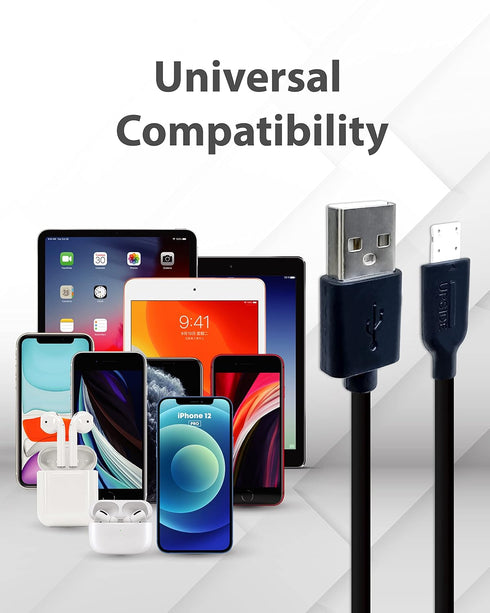 Gigastone ?5-Pack? Charging Cable for Apple Lightning Devices, 3ft Fast Charge 12W, Compatible with iPhone, iPad, Charging only, Data Sync not Sup...