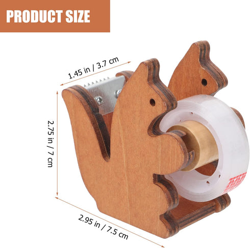 Gadpiparty Squirrel Tape Dispenser Tape Dispenser with Teeth Tape Cutter Tape Holder for Desk Accessories Office and Home...