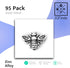 JGFinds Bee Charms Spacer Beads - 95 Pack, 1.3mm Hole, DIY Craft Keychain, Jar Charms and Bee Embellishments, Bulk Jewelry Making Supplies (Bumble...