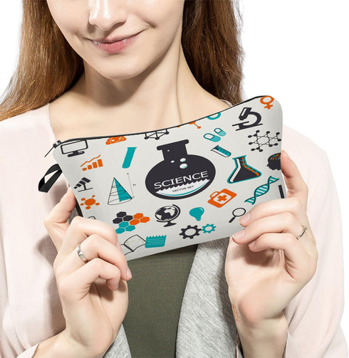 Science Cosmetic Bag for Women Cute Small Makeup Bag for Purse Travel Toiletry Zipper Pouch for Girls Gift for Students Science Makeup Bag for Her...