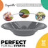 Exquisite Plastic Dessert/Salad Bowls - Solid Color Disposable Bowls - 100 Count (Bowls - 12 oz, Silver)...