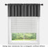 KOUFALL Basement Window Curtains,18 Inch Length Small Blackout Mini Blinds for Transom Windows Well Covers Cafe,Charcoal Dark Grey...