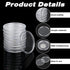 20 Pcs Coin Capsules 40mm Coin Protectors Case Coin Collection Holder Storage Container Clear Rounds Coin Case for Coin Collection Supplies Storag...