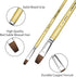 XDT#166B Bright Artist Paint Brush 6 Piece Set, Red Sable Flat Paint Brushes for Watercolor, Acrylic, Oil and Canvas Painting...