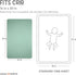 Mini Crib Sheets: Soft and Cuddly Muslin Mini Crib Sheets Fitted for Baby Boy and Girl - Extra Soft Mini Crib Sheet 24"x38" (Roman Green, 1-Pack)...