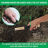 Garden Rake with Ergonomic Wooden Handle for Firm Grip, Military Grade Steel Gardeners Tine Cultivator Wood Japanese Ninja Claw Rake for Perfect P...