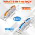 54PCS Lever Wire Connectors, 1 to 1 Inline Electrical Lever Wire Connectors kit for Quick Connect, pushin Compact Splicing Lever Wire Connectors, ...