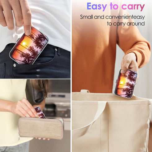 Dental Floss Portable Case, Easy to Store Floss Picks of Various Sizes, Portable Dental Floss Dispenser is Perfect for Travelling, Hotels, Dinners...