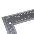 Metal Square Ruler Leathercraft Black Tempered Stainless Steel Measuring Square Ruler for DIY Leather Handmade Sewing Tools Measuring Supplies, Le...