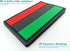 JBCD Afro American Flag Patch Pan African Tactical Black Liberation Patch - PVC Rubber Hook and Loop Fastener Patch, 2 Pack...