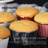 Party Hippo Cupcake Cups, 3.5 Oz 50 pcs Disposable Foil Muffin Liners, Gold Baking Cups, Ramekin Aluminum Cupcake Tip Pan Ramekin Holders, Little ...