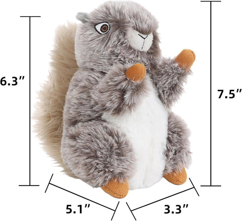 Dog Toys Plush Squirrel Dog Toy Stuffed Animals Chew Toy Soft Squeaky Dog Gift Toys for Small Medium Big Large Dogs Pet...