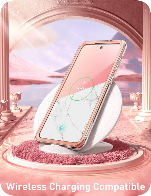 i-Blason Cosmo Case for Samsung Galaxy S22 Plus (2022), Slim Stylish Protective Bumper Case with Built-in Screen Protector (Marble)...
