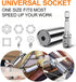 Universal Socket Tools Gifts for Men-Socket Set with Power Drill Adapter(7-19 MM) Birthday Gifts for men Christmas Gifts for Dad Husband...