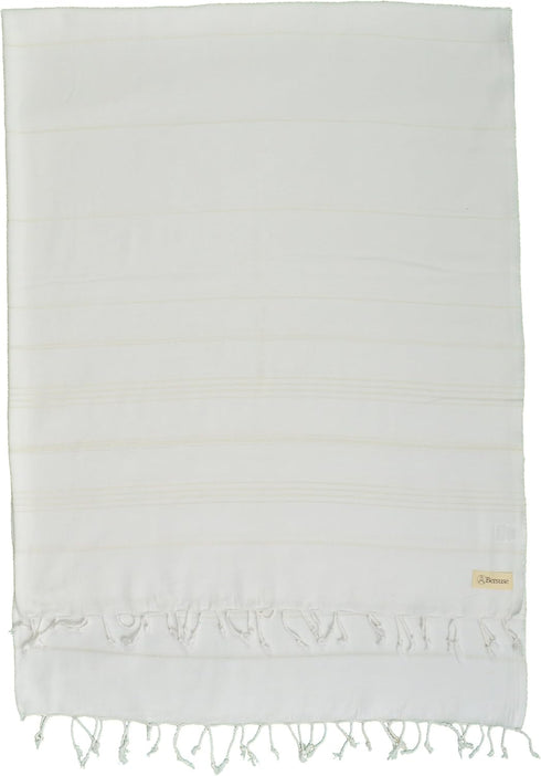 Bersuse Towels Anatolia XL Beach Blanket Throw Blanket Turkish Towel 100% Cotton Extra-Large Quick-Dry Lightweight Premium Peshtemal Towel - 61x82...