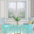 Bloss Window Privacy Film Stain Glass Frosted Window Film Decorative Windows Cover Small Mosaic Heat Control Glass Film for Home Office,17.7 x 78....