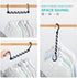 HOUSE DAY Sturdy Plastic Space Saving Hangers 12 Pack, Cascading Organizer Closet Space Saver 80% and Wrinkle Free Clothes, Multi Collapsible for ...