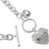 GUESS Women's Toggle Logo Charm Necklace, Silver, One Size...