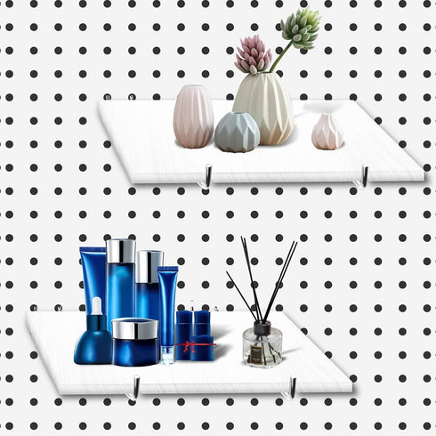 NORJIN 8 Pcs 8 Inch Metal Pegboard Hooks, Shelf Peghooks Peg Hooks Pegboard Accessories for Workbench, Kitchen, Garage, Retail Shop, Office and Ki...