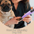 Dog Paw Trimmer with LED Light?Cordless Rechargeable Dog Clippers?Low Noise Dog and Cat Clippers?Pet Grooming Clippers Hair Trimmer...