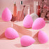 6 PCS Makeup Sponges Set, Makeup Sponges for Foundation, Latex Free Beauty Sponges, Flawless for Liquid, Cream and Powder, Pink...