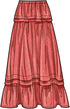 Simplicity Misses' Pull-on Skirt in Three Lengths Sewing Pattern Packet, Code S9750, Sizes 8-10-12-14-16, Multicolor...