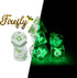 Gake Keeper Games & Dice: Firefly Dice - 7 Piece Resin Dice Set, Radiant Inclusion, Glow-in-The-Dark, Role Playing Games Accessory, RPG Dice...