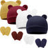 Newborn Baby Bear Ear Hat and Mitten Sets No Scratch Infant Cotton Beanie Gloves Newborn Hospital Hat for Boy Girl...