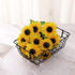 DerBlue 15.74'' Artificial Sunflowers Bouquet with 14 Heads(Two Different Diameter of Flowers) and 40 Leaves Fake Silk Sunflowers Bouquet for Home...