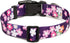 Adjustable Dog Collar - Special Design Patterns, Soft Nylon Comfortable Durable Pet Collar for Small Medium Large Dogs (S, Floral Pink)...