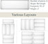 STORi SimpleSort 6-Piece Stackable Clear Drawer Organizer Set | 9" x 3" x 2" Rectangle Trays | Narrow Makeup Vanity Storage Bins and Office Desk D...