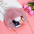 Heart Shaped Faux Fur Purse Fluffy Crossbody Bag Chain Shoulder Bag Cute Clutch Halloween Valentine Women Girls...